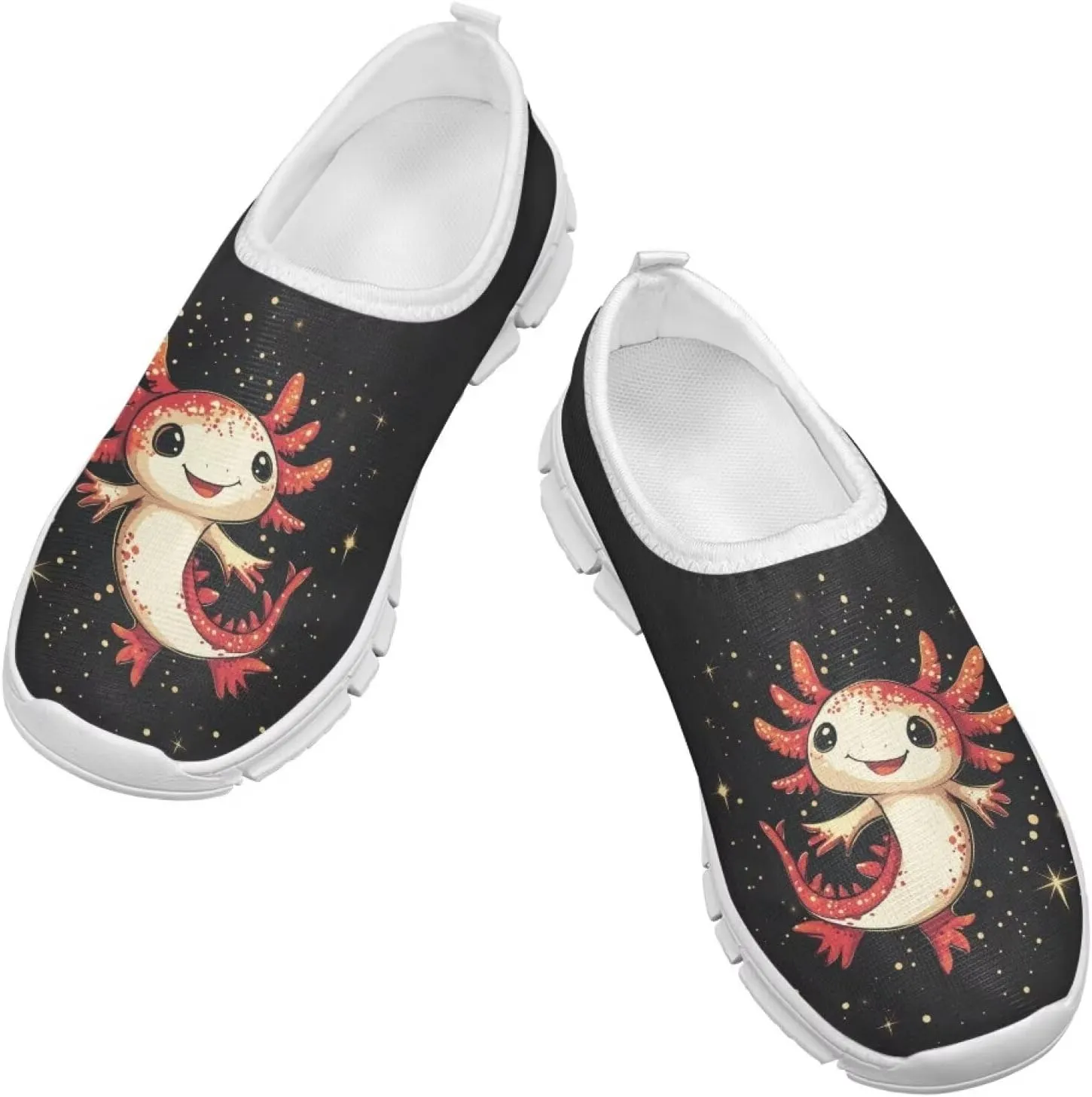 Girls Running Shoes Cute Kids Slip On Sneakers Cartoon Themed Tennis Shoes