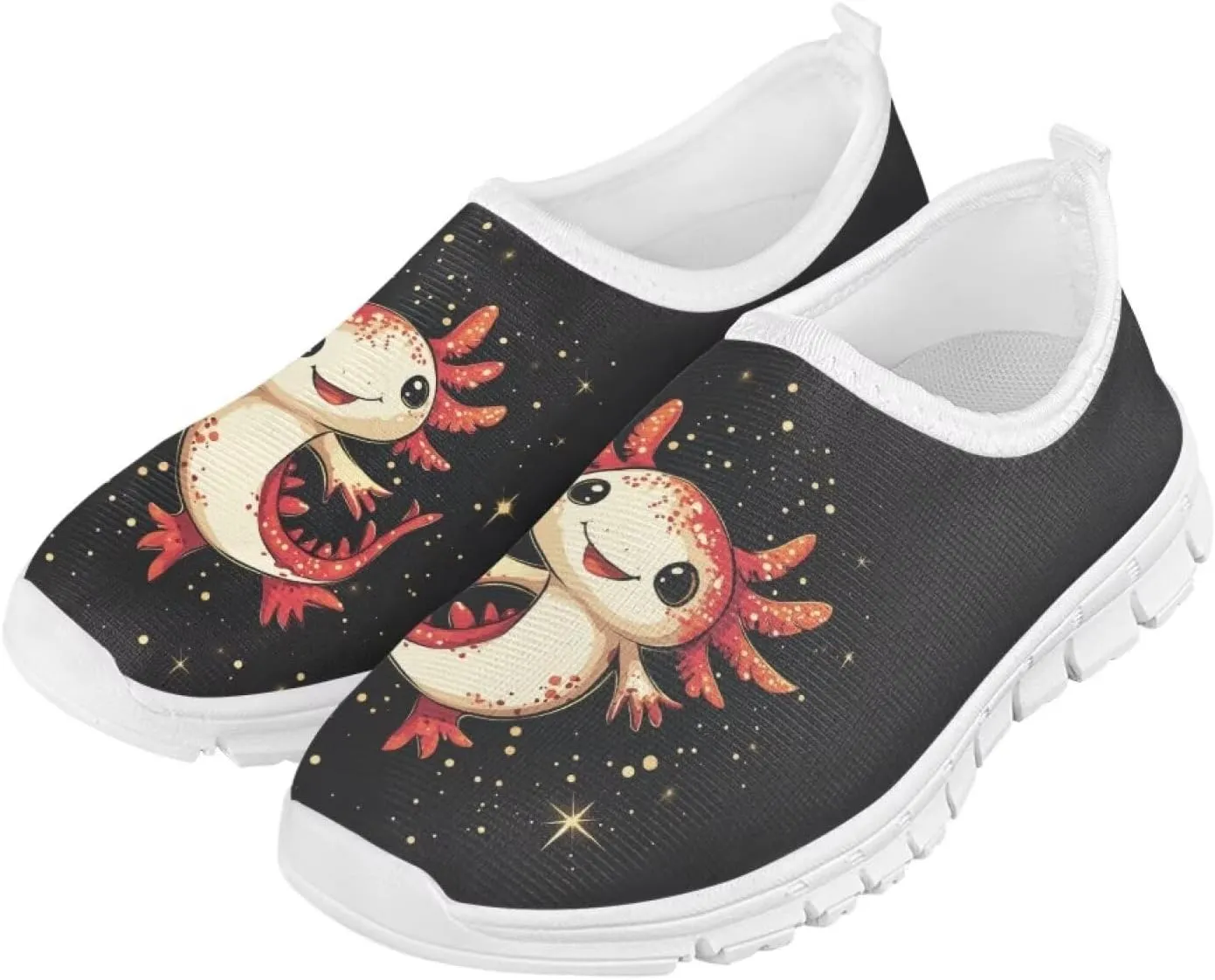 Girls Running Shoes Cute Kids Slip On Sneakers Cartoon Themed Tennis Shoes