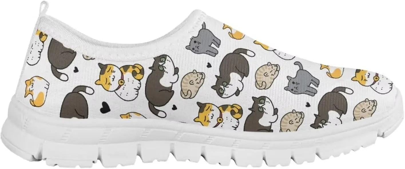 Girls Slip On Sneakers Cute Little Kids Tennis Shoes School Running Shoes