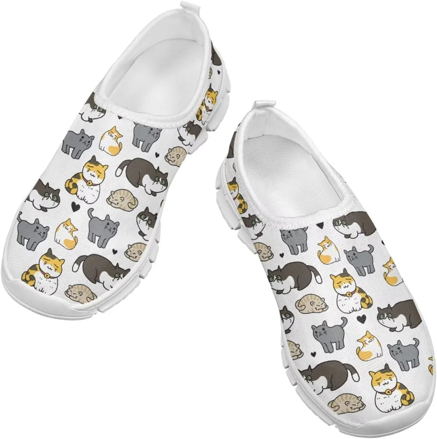 Girls Slip On Sneakers Cute Little Kids Tennis Shoes School Running Shoes