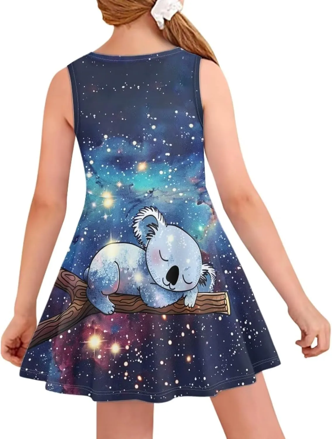 Girls Summer Sleeveless Dress Kids Flowy Swing Dresses for Toddler Girls