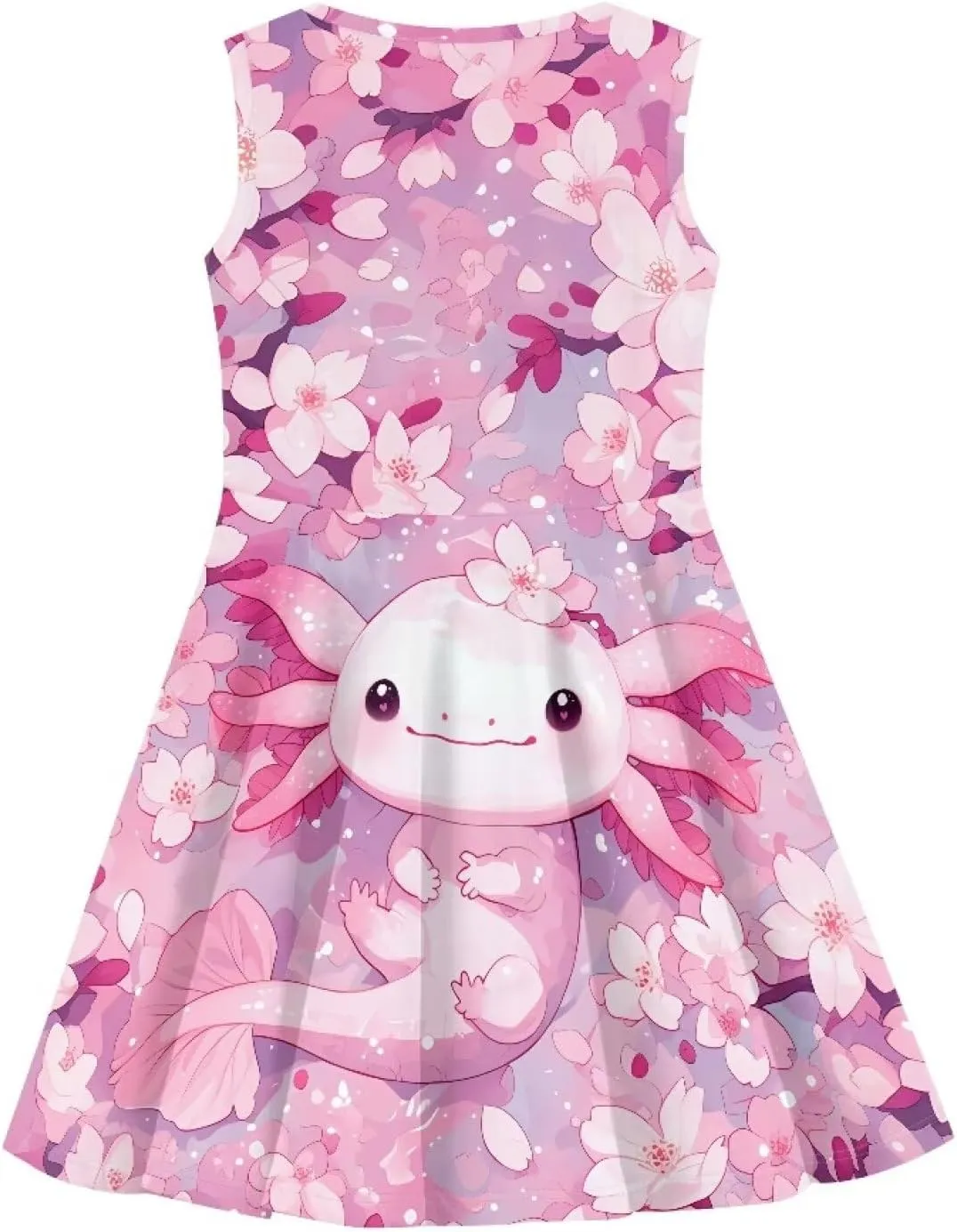 Girls Summer Sleeveless Dress Kids Flowy Swing Dresses for Toddler Girls