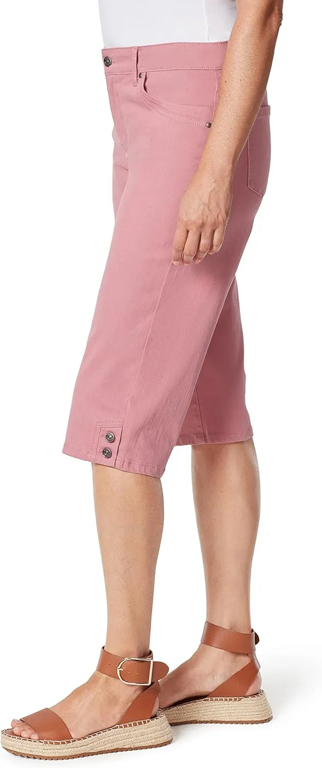 Gloria Vanderbilt Women's Kaia Side Button Skimmer Short