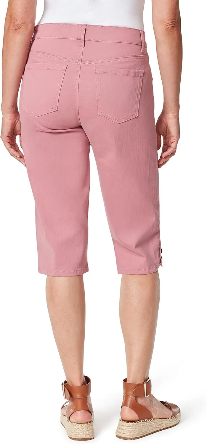 Gloria Vanderbilt Women's Kaia Side Button Skimmer Short