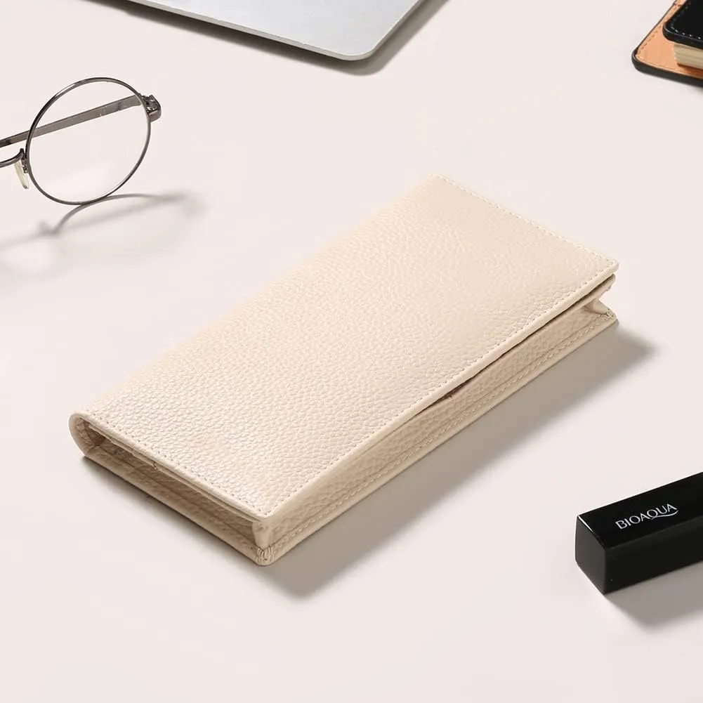 GOIACII Wallets for Women RFID Blocking Ultra Slim Real Leather Credit Card Holder Clutch