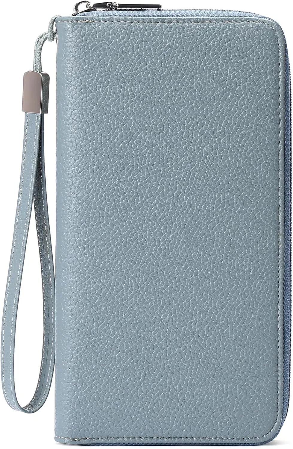 GOIACII Womens Wallet RFID Blocking Leather Zip Around Wallet Large Capacity Long Purse Credit Card Clutch Wristlet