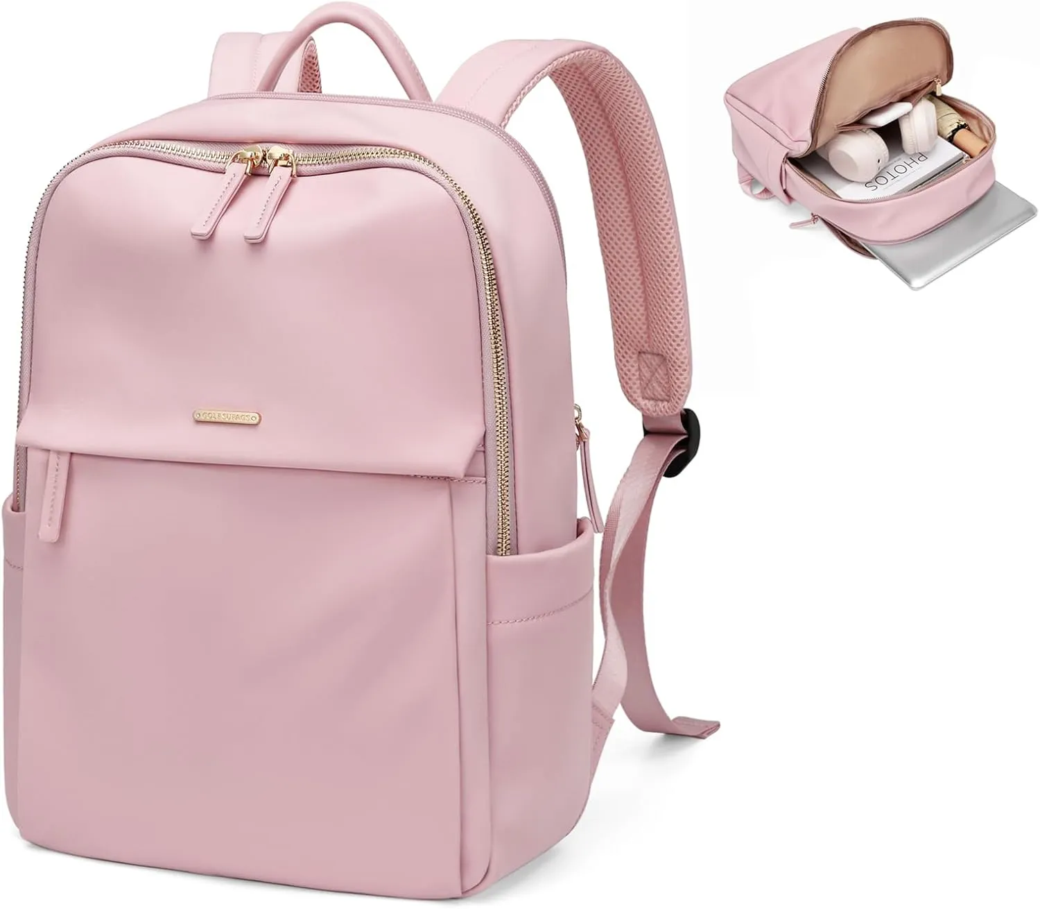 GOLF SUPAGS Women Laptop Backpack with Separate Laptop Compartment Fits 14 Inch Notebook Casual Daypack for Work Travel College Backpack Book Bags