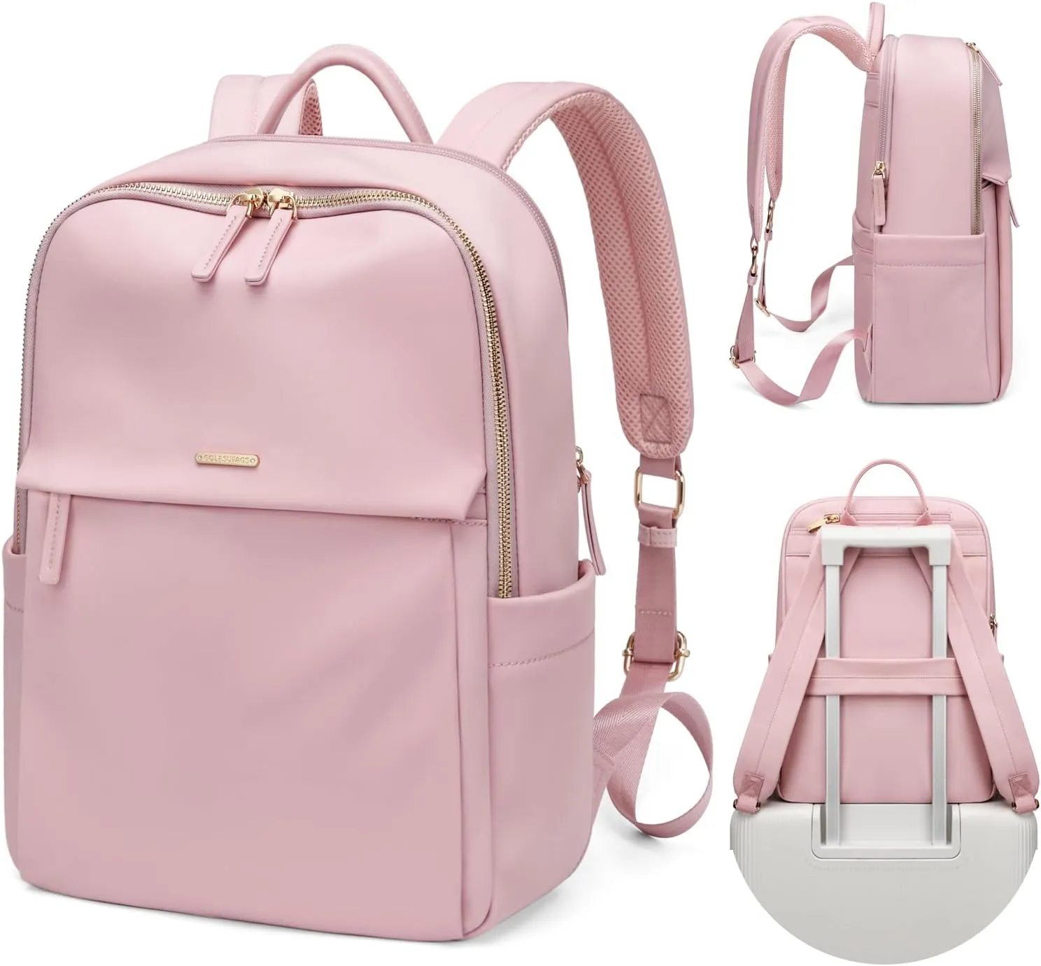 GOLF SUPAGS Women Laptop Backpack with Separate Laptop Compartment Fits 15.6 Inch Notebook Casual Daypack for Work Travel College Backpack Book Bags
