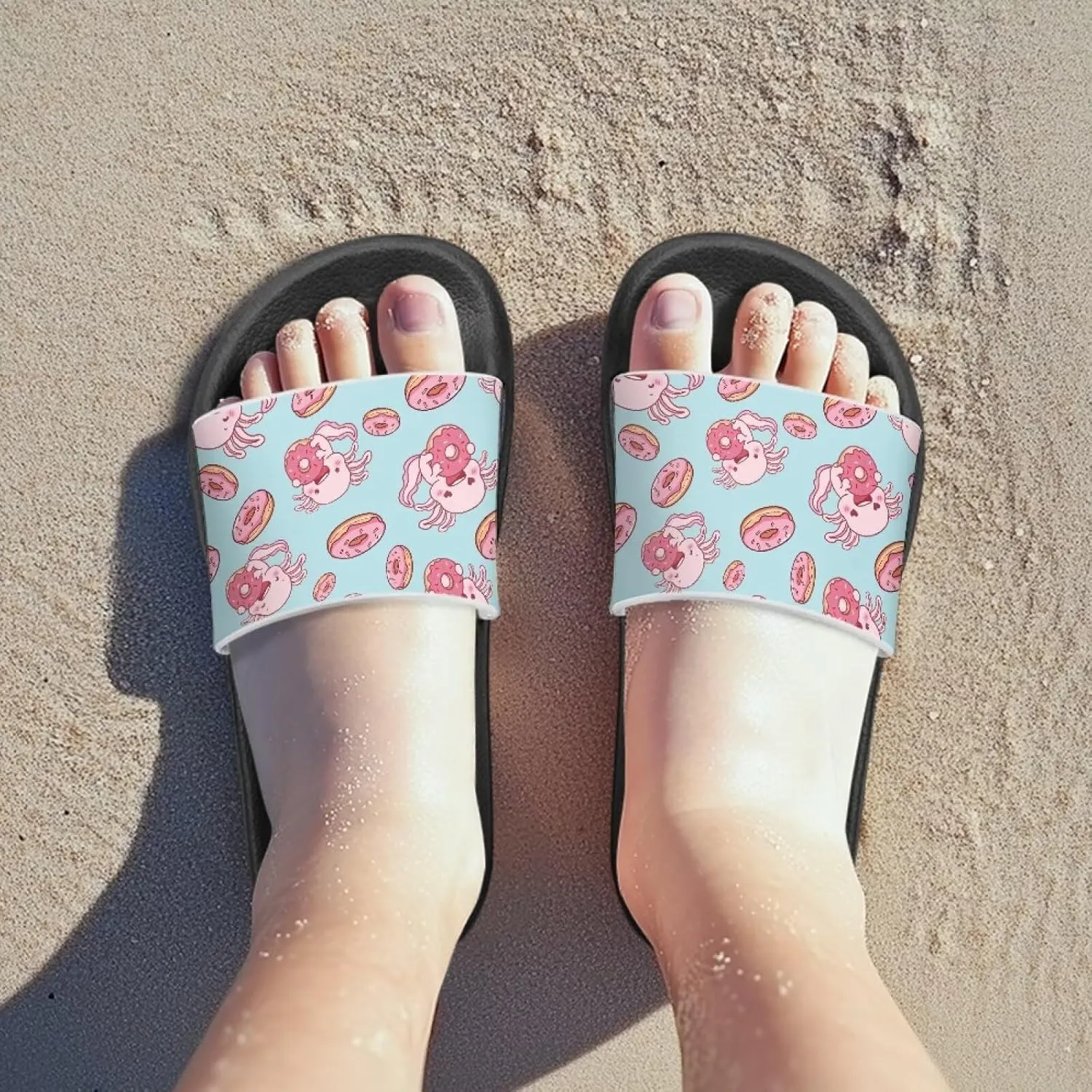 GOSTONG Boys Girls Summer Sandals Non-Slip Water Kids Shower Shoes for Beach Pool & Outdoor Quick-Dry Lightweight House Slippers Thick Sole
