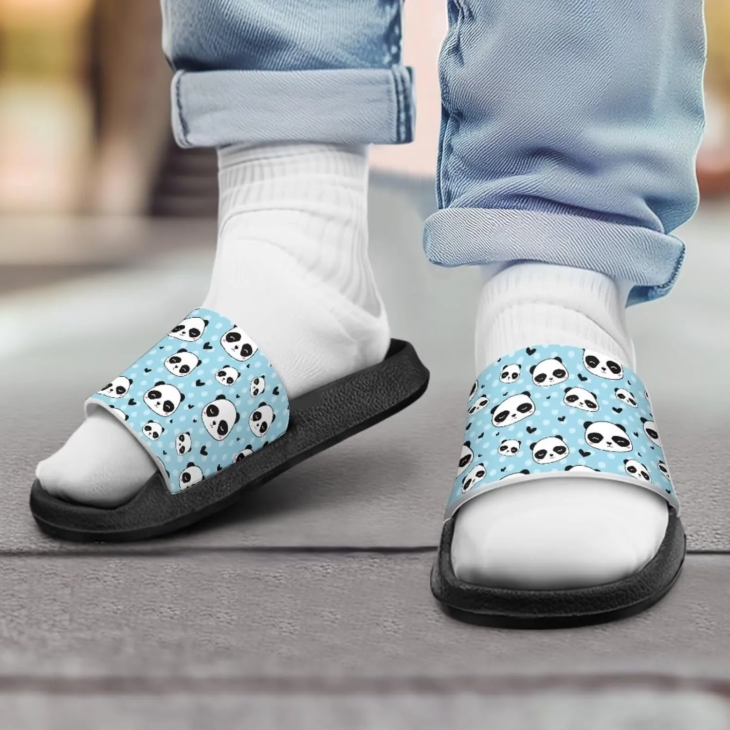 GOSTONG Boys Girls Summer Sandals Non-Slip Water Kids Shower Shoes for Beach Pool & Outdoor Quick-Dry Lightweight House Slippers Thick Sole