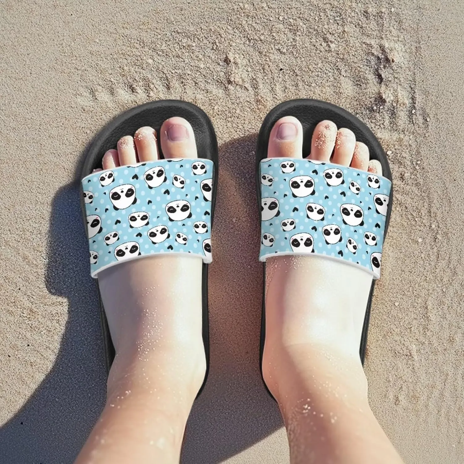 GOSTONG Boys Girls Summer Sandals Non-Slip Water Kids Shower Shoes for Beach Pool & Outdoor Quick-Dry Lightweight House Slippers Thick Sole