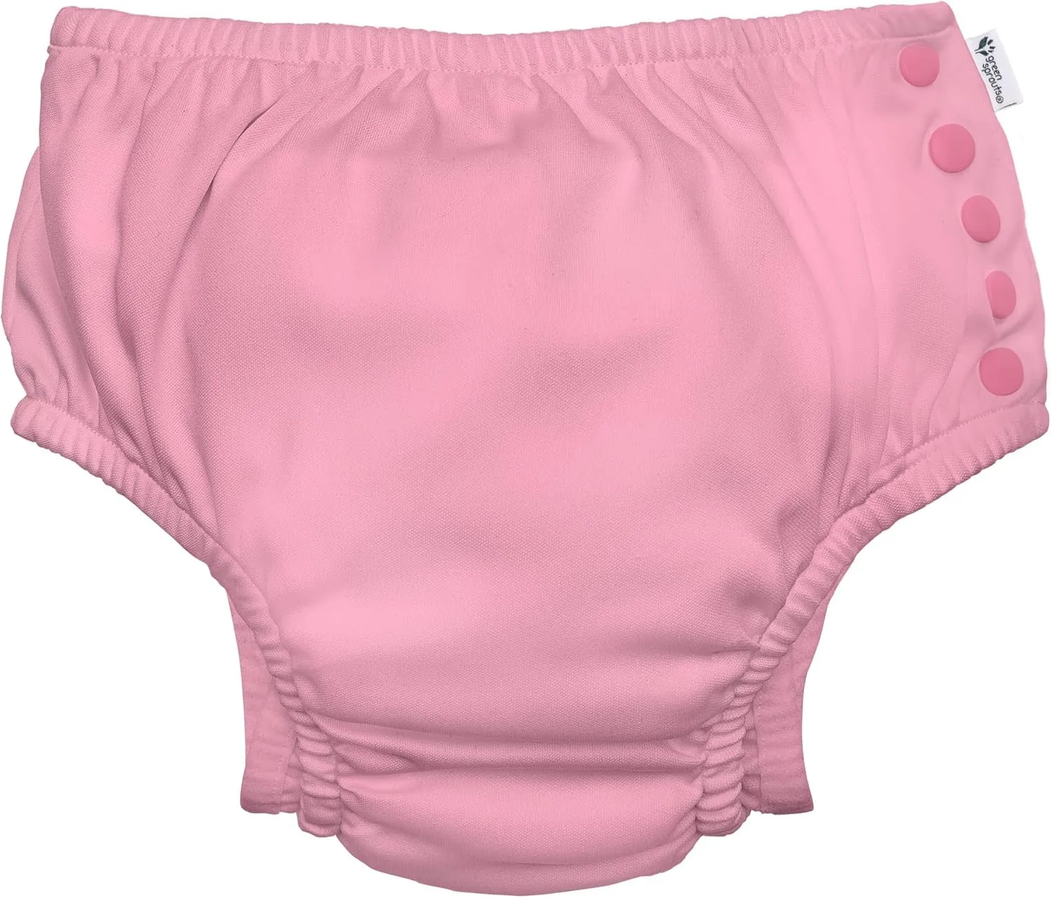 green sprouts Girls' Reusable Swim Diaper, Light Pink, 24 Months
