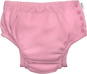 green sprouts Girls' Reusable Swim Diaper, Light Pink, 24 Months