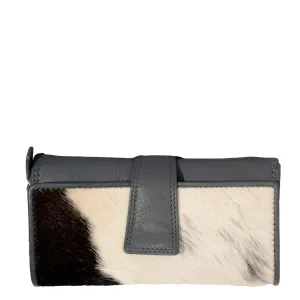 Grey Cenzoni Long Ladies Hairon Purse - ZHLW036CA
