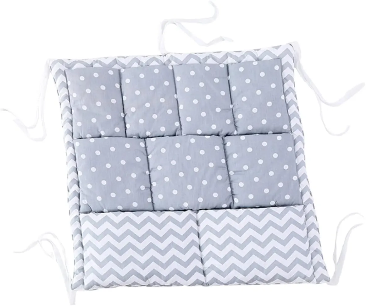 Grey Hanging Diaper Organizer for Baby Bed Crib Wall Bag Multi-pocket Storage Breathable Nappy Bag Organiser Wall Mountable