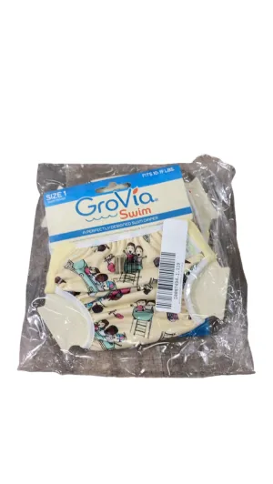GroVia Swim Diaper, Funfair, Size 1 (10-19lbs), Funfair