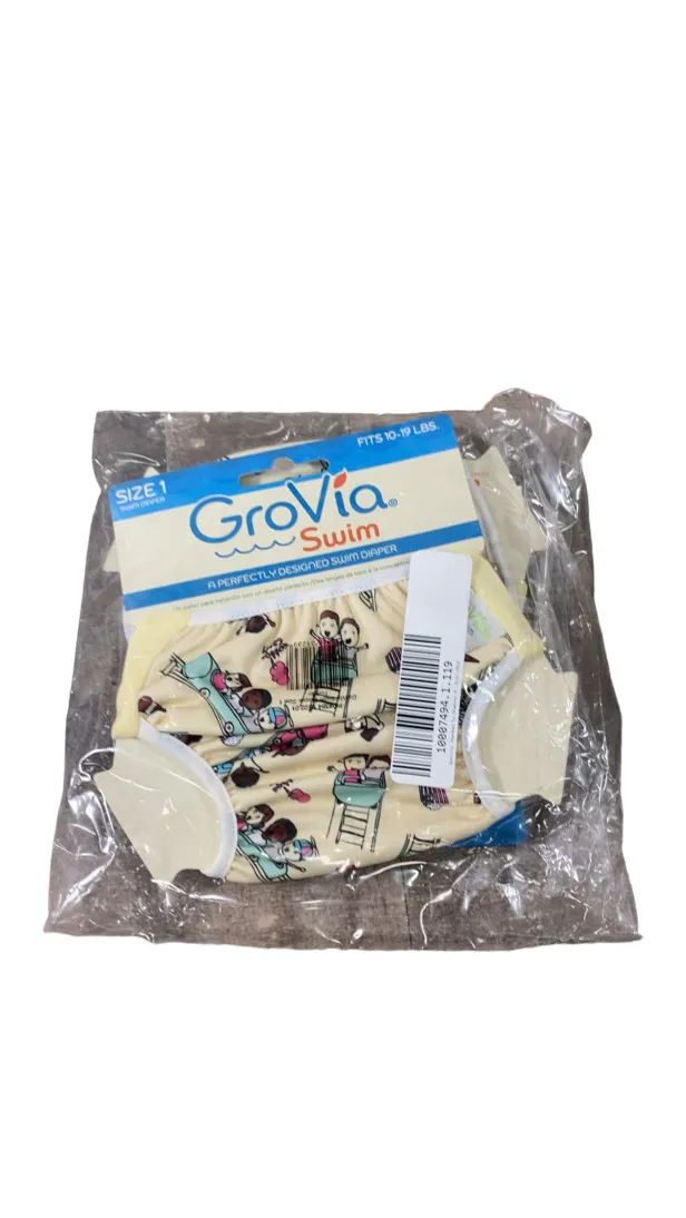 GroVia Swim Diaper, Funfair, Size 1 (10-19lbs), Funfair