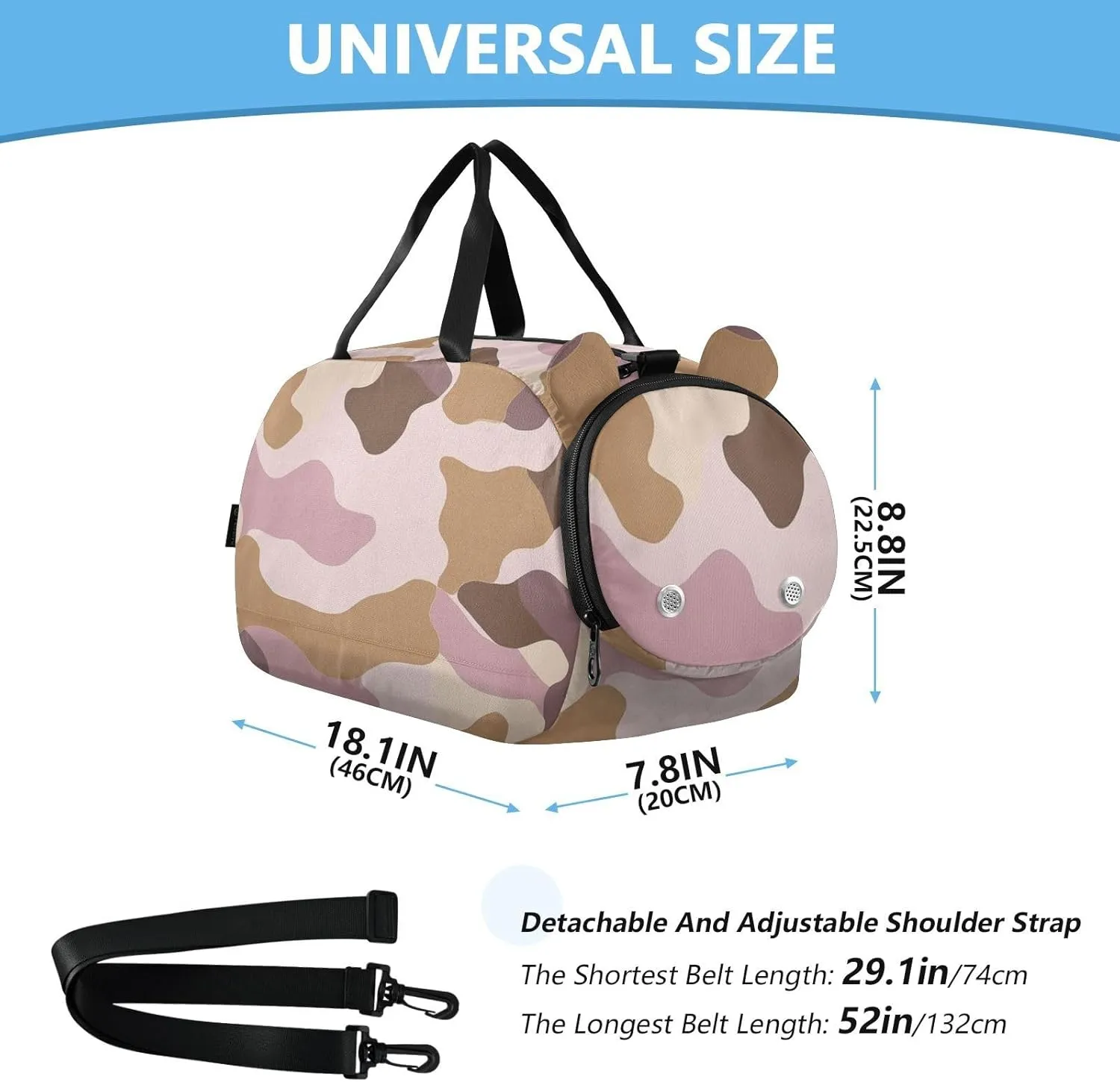 GuoChe West Crossbody Purse with Shoes Compartment Practical Messenger Bag Crossbody for Have a meal