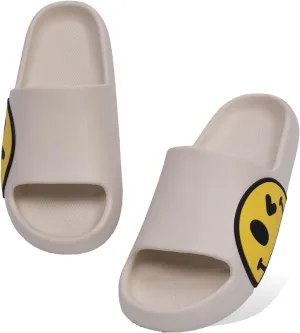 Guyarns Big Kids Cloud slides,Boys Girls Slides Non-slip Summer Beach Pool Shoes Toddler Cartoon Slides Sandals Indoor&Outdoor Garden Slippers Shower Shoes