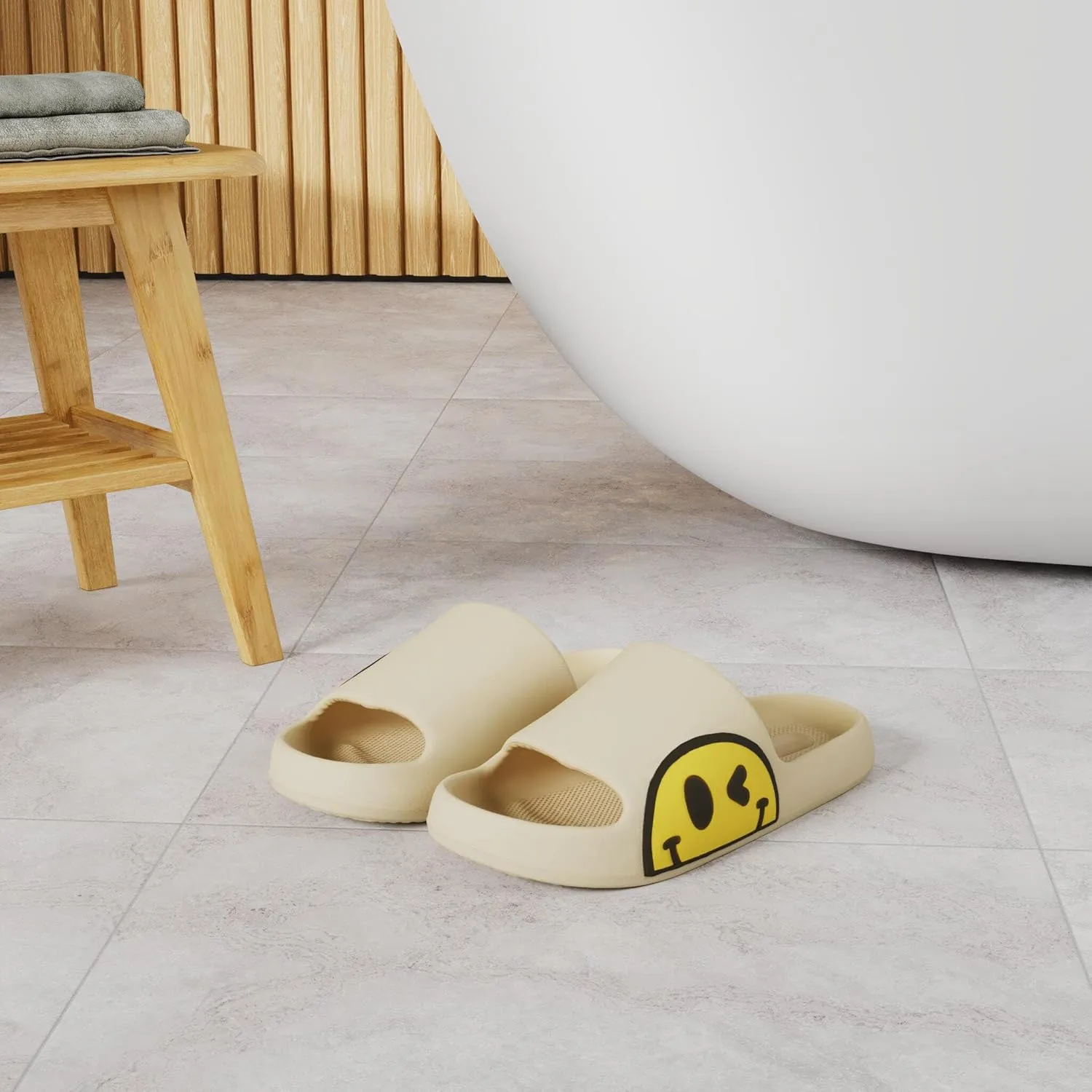 Guyarns Big Kids Cloud slides,Boys Girls Slides Non-slip Summer Beach Pool Shoes Toddler Cartoon Slides Sandals Indoor&Outdoor Garden Slippers Shower Shoes