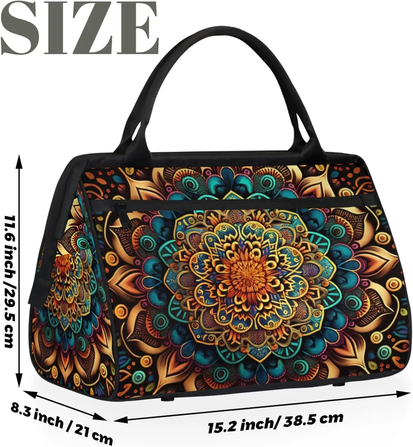 Gym Bag for Women Men, Travel Sports Duffel Bag with Trolley Sleeve Overnight Bag Carry On Tote Bag for Travel Gym Sport