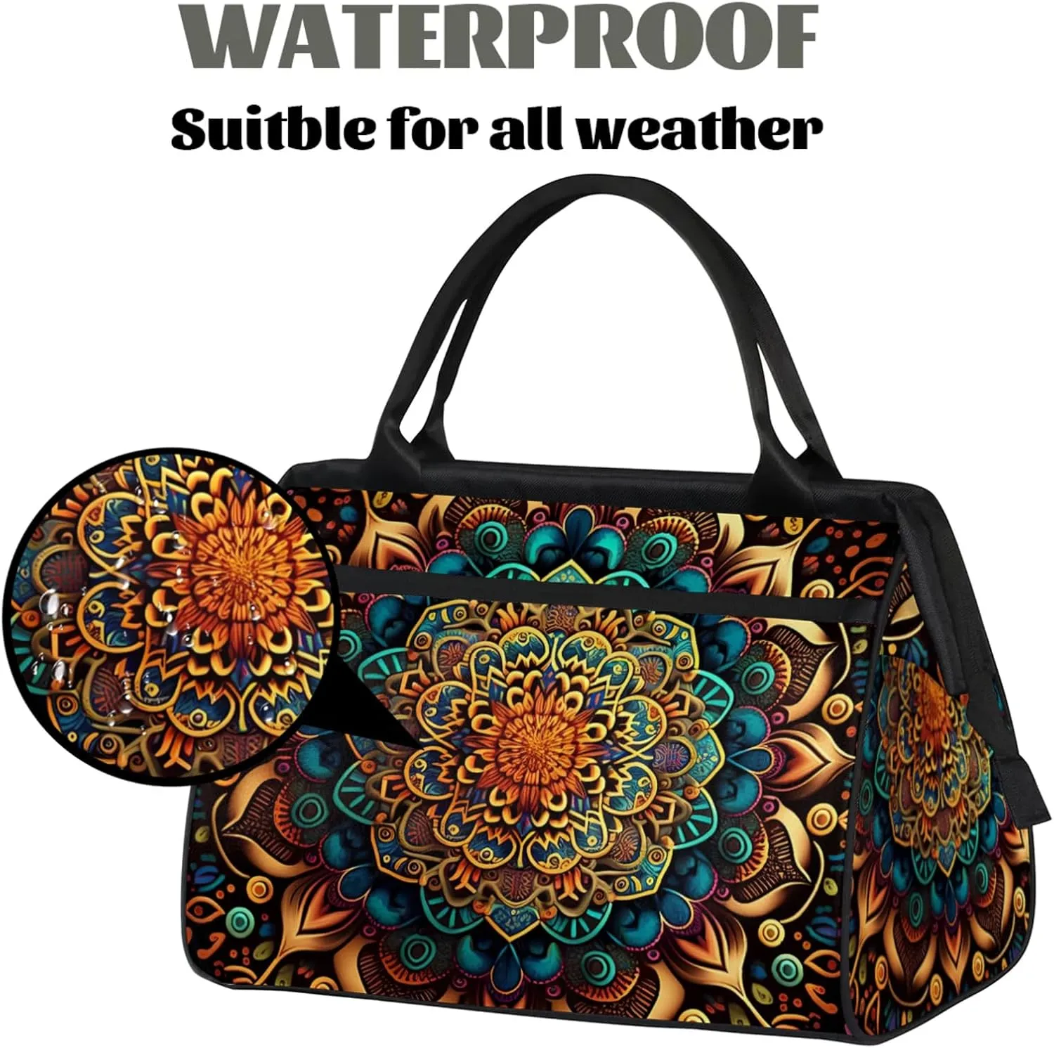 Gym Bag for Women Men, Travel Sports Duffel Bag with Trolley Sleeve Overnight Bag Carry On Tote Bag for Travel Gym Sport