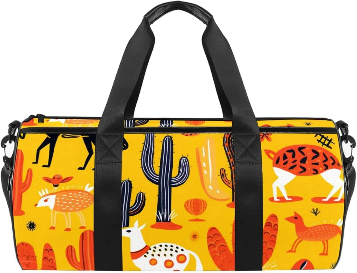 Gym Bags for Men,Travel Duffel Bags for Women,Animal Cartoon Camel Owl,Workout Bag, 17.7x9x9 in, X4ma0bbvtdwt, Ll7s1yzkfwbm