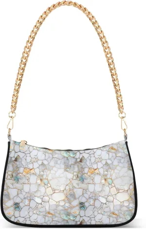 Handbag Purses for Women Marble Chain Shoulder Bag