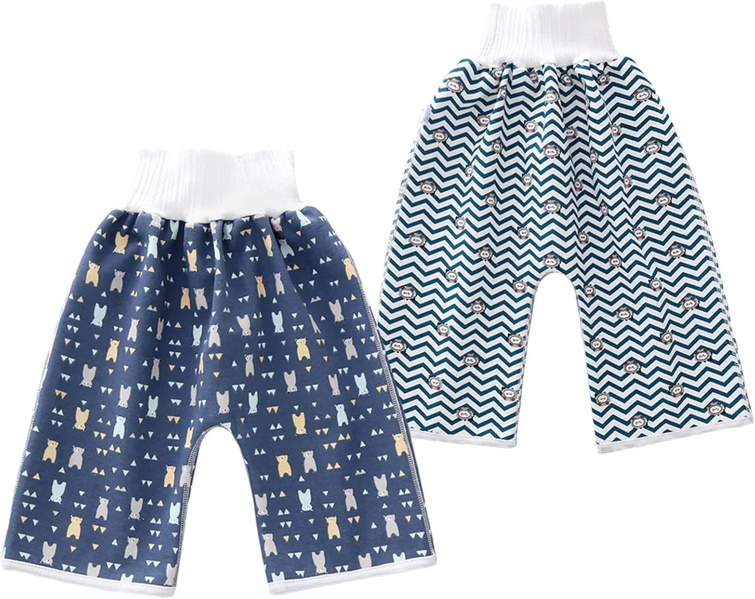 Happy Cherry Diaper Skirt Washable Cotton Kids Training Pants Cloth Diaper Covers Waterproof Leakproof High Waist