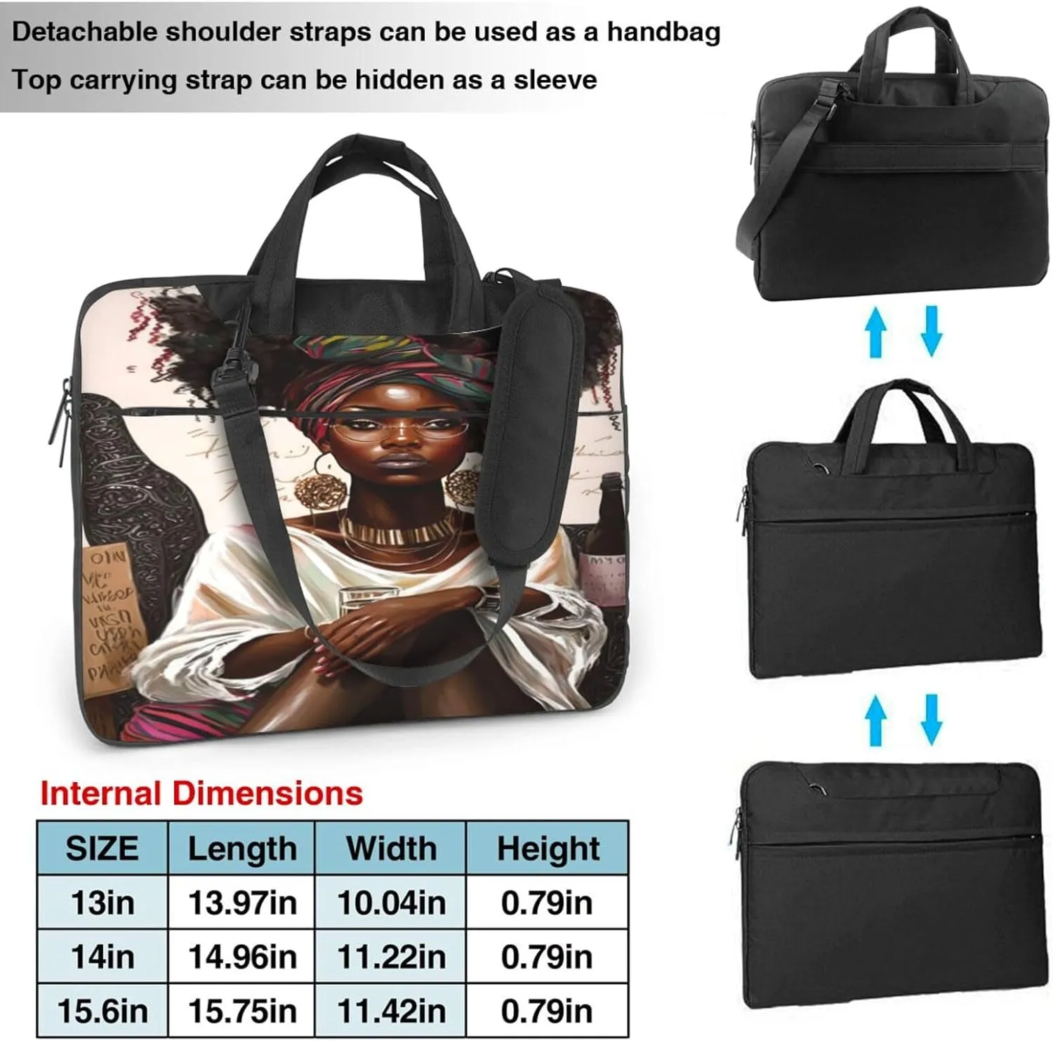 Happy Thanksgiving Pumpkin and Turkey Laptop Bag, Case Shoulder Messenger Bag Briefcase Computer Bag for Men Women