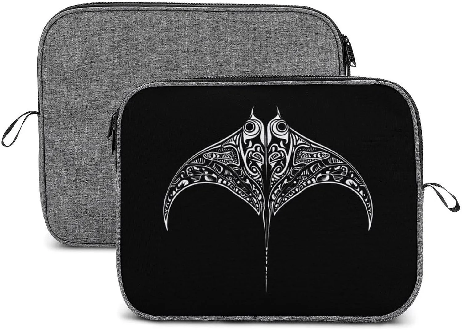 Hawaii Tribal Manta Ray Laptop Sleeve Case Shockproof Protective Carrying Bag Travel Briefcase 14inch