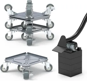 Heavy Duty Furniture Dolly, Furniture Movers, Furniture Dolly with 5 Wheels, Carbon Steel Panel Heavy Duty Dolly, Furniture Lifter with 360° Rotatable Rubber Universal Wheels, Maximum Load 3500 LBS