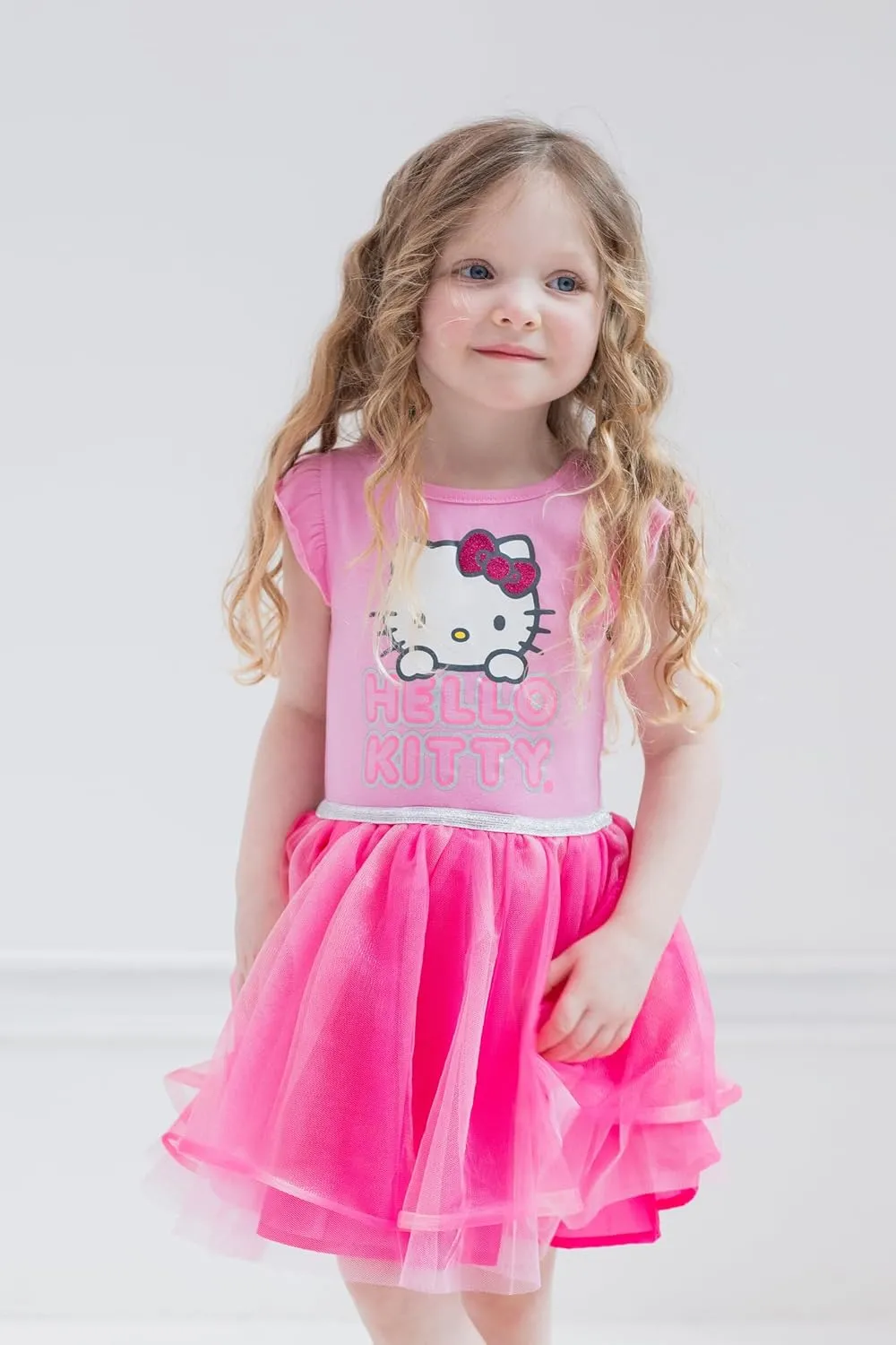 Hello Kitty July 4th Girls Tulle Tutu Dress Toddler to Big Kid Sizes (2T - 14-16)