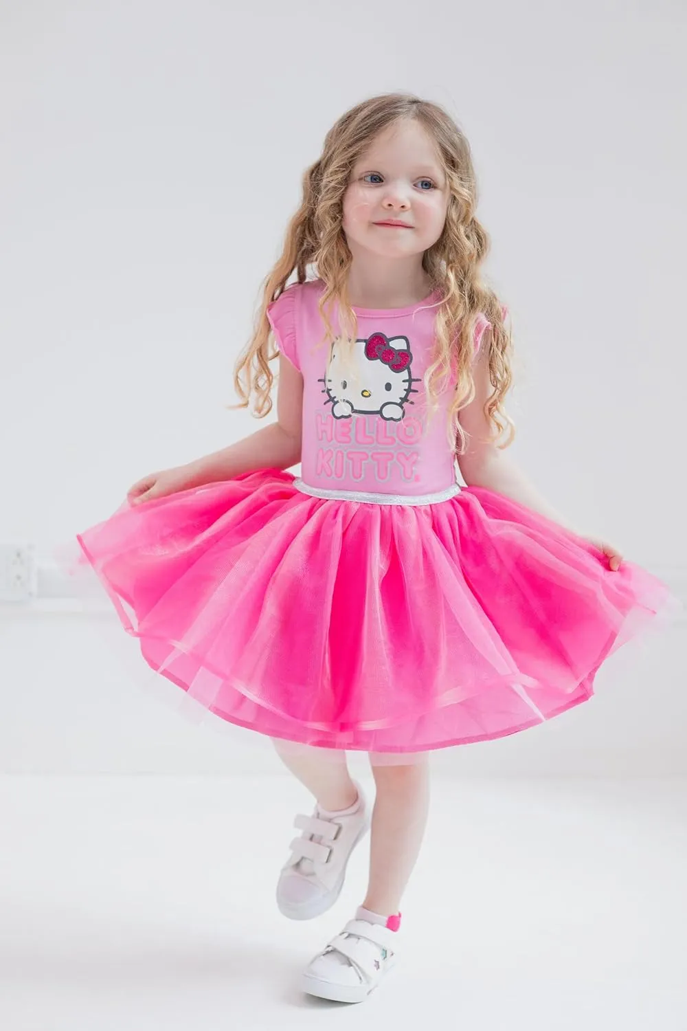 Hello Kitty July 4th Girls Tulle Tutu Dress Toddler to Big Kid Sizes (2T - 14-16)