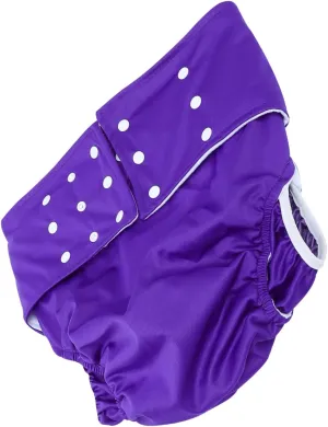 Hemoton Waterproof Leak-Proof Diaper Pants for Men Women Adult Cloth Diaper Adjustable Waist Elastic Legs