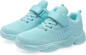 Hetios Kids Shoes Girls Lightweight Athletic Running Shoes Breathable Knit School Sports Shoes (Toddler/Little Kid/Big Kid)