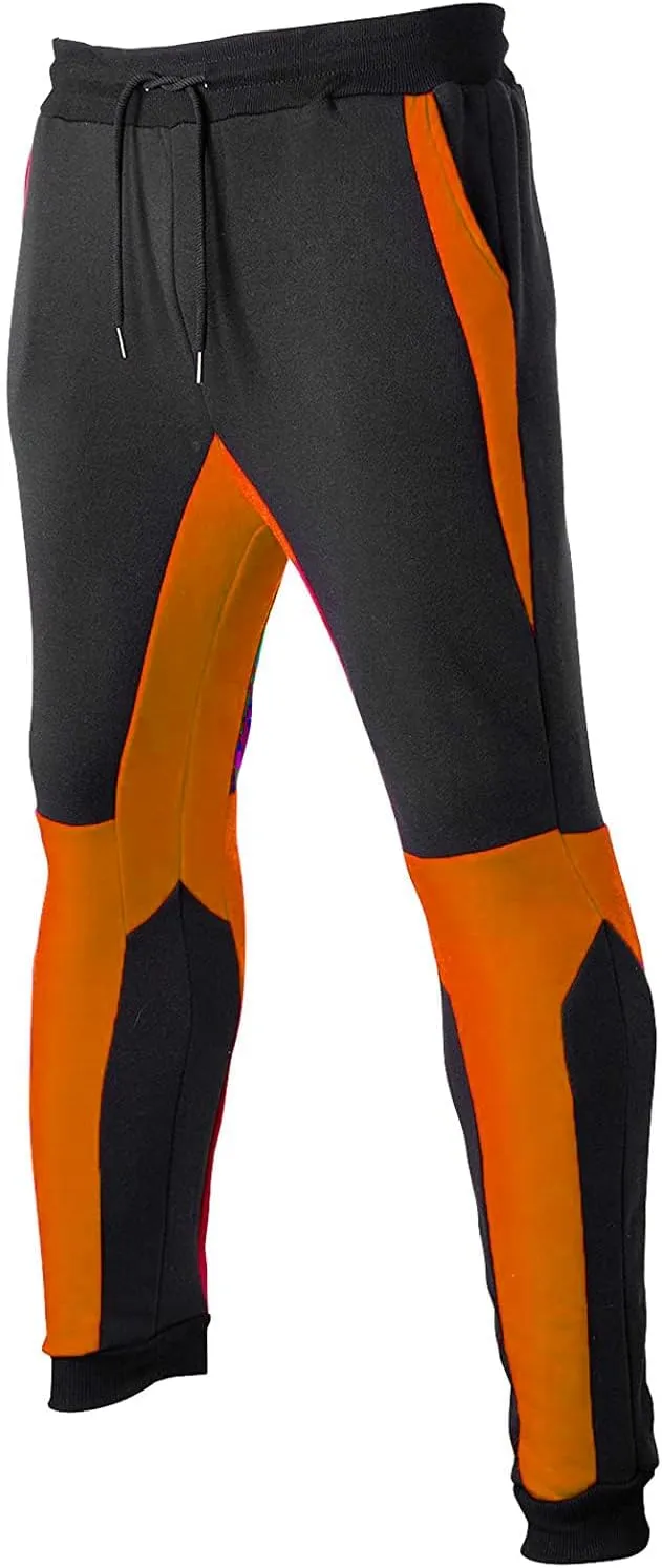 HHGKED Men's Track Suits 2 Piece Set Active Jogging Suits Long Sleeve Sweatsuits Casual Outfits