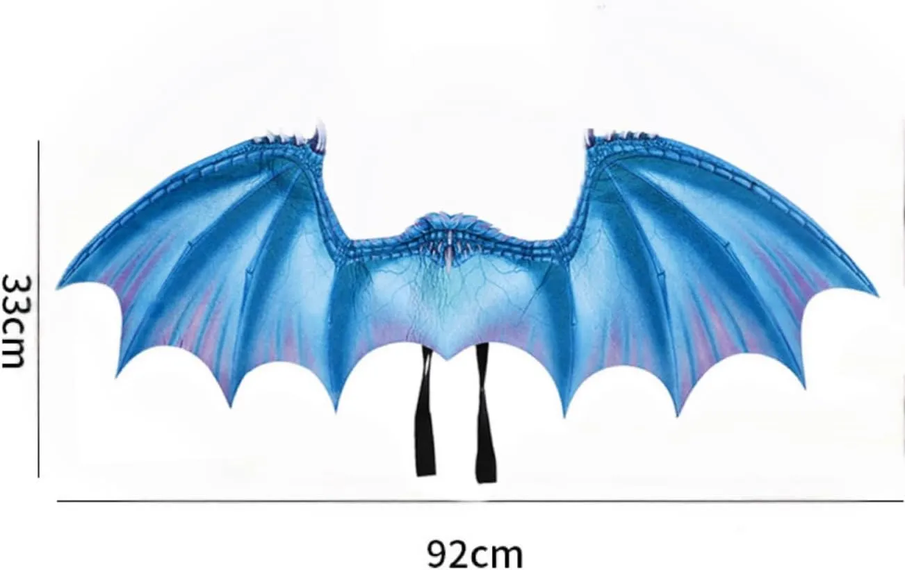 Himine Children's Cartoon Dragon Mask Wings set Children's day Halloween Christmas Party Performance Props