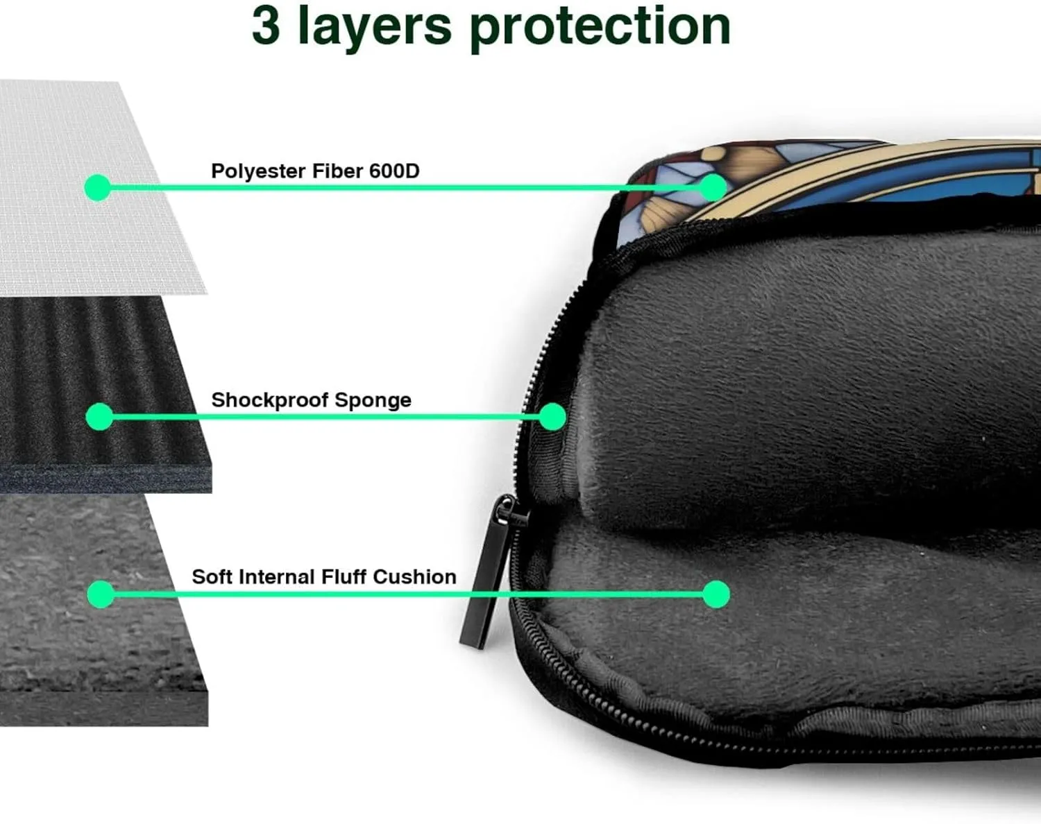 holy spirit christia Printing Laptop Bag - with Soft Interior, Multiple Pockets - Ideal for Men, Travel and Business
