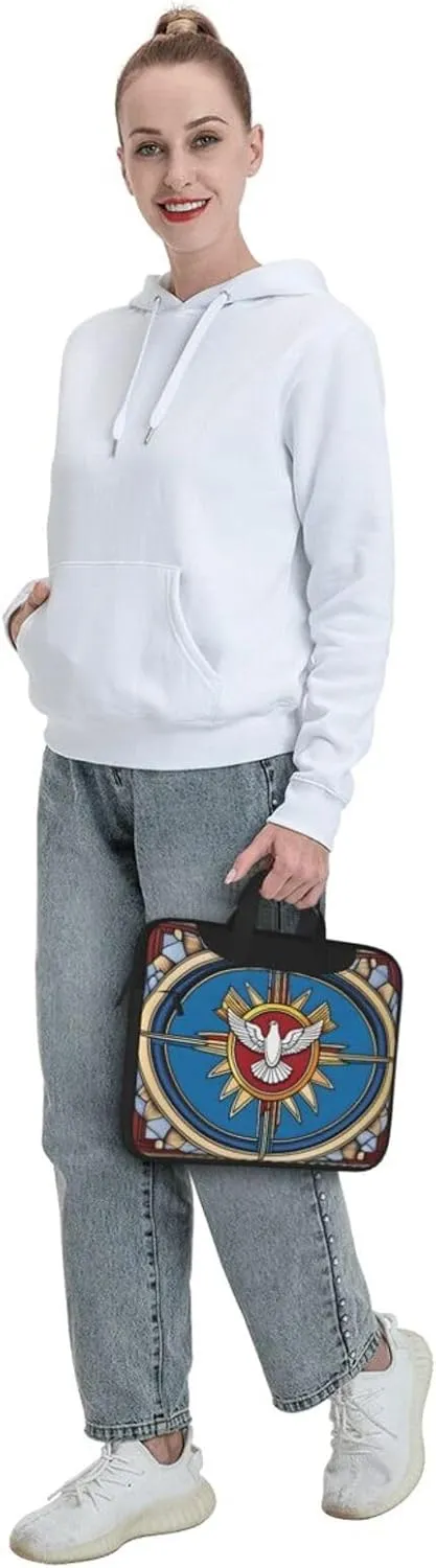 holy spirit christia Printing Laptop Bag - with Soft Interior, Multiple Pockets - Ideal for Men, Travel and Business