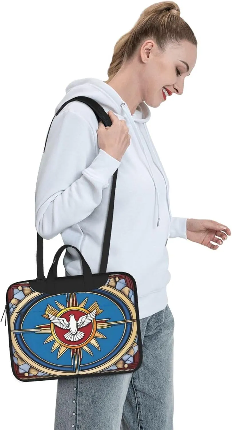 holy spirit christia Printing Laptop Bag - with Soft Interior, Multiple Pockets - Ideal for Men, Travel and Business