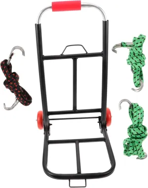 Homoyoyo Folding Shopping Cart for Home Lightweight Handcart Pu Bottom Plate Wear-resistant