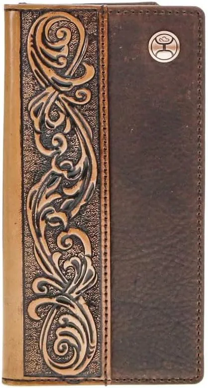 HOOEY Leather Men’s Western Rodeo Wallet (Grayson - Brown/Tan)