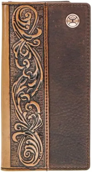 HOOEY Leather Men’s Western Rodeo Wallet (Grayson - Brown/Tan)