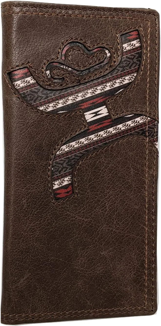 HOOEY Leather Men’s Western Rodeo Wallet (Hands Up - Nomad Print)