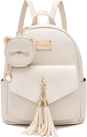 I IHAYNER Girls Fashion Backpack Mini Purse Backpack for Women Small Leather Backpack Purse for Teen Girls with Coin Purse