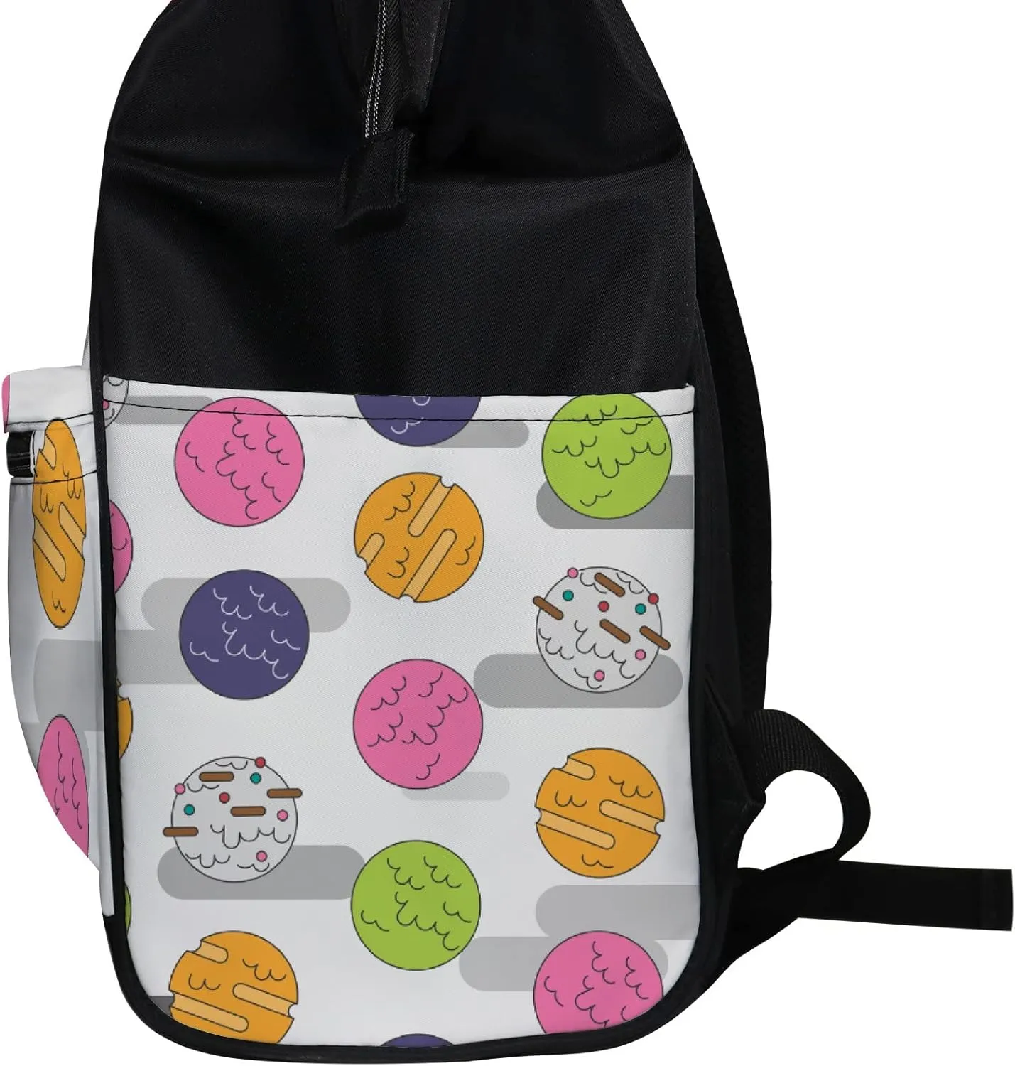 Ice Cream Form Balls Diaper Bag Backpack Waterproof Backpack Baby Nappy Changing Bag for Travel Large Capacity Durable and Stylish for Woman