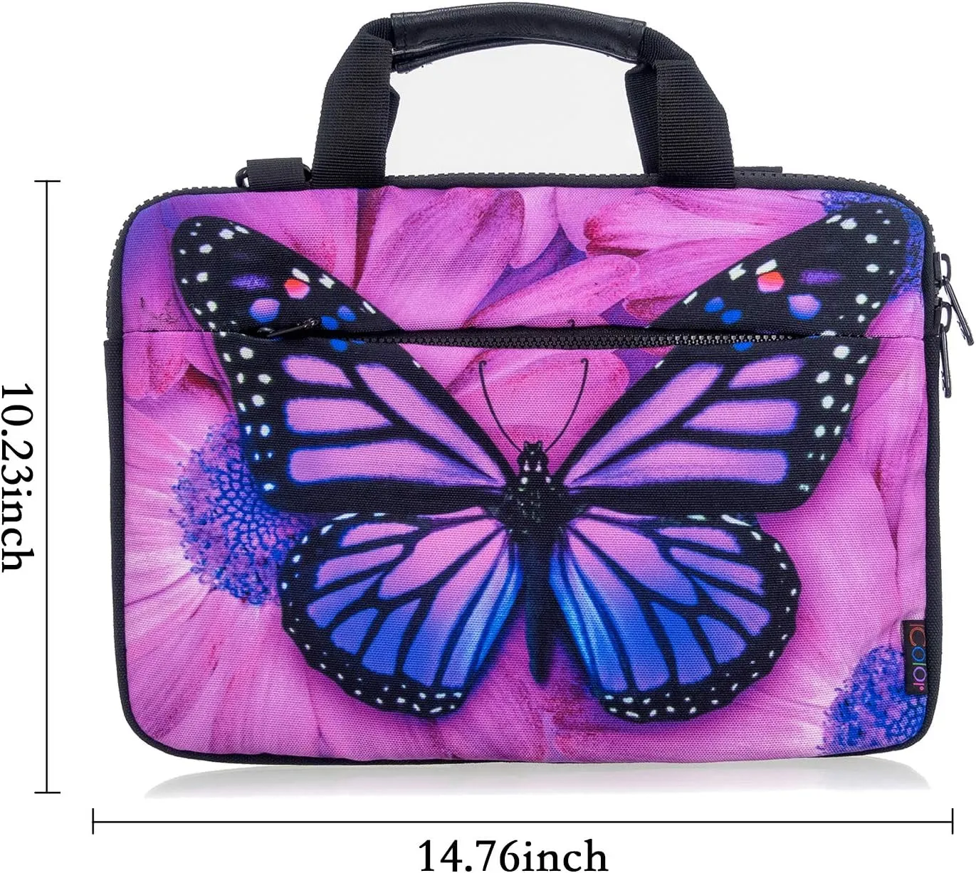 icolor Canvas Laptop Carrying Shoulder Sleeve Carrying Case Protective Bag Briefcase for 11.6 12 12.9 13 13.3 Inches Laptop Ultrabook Netbook (Csh-02)