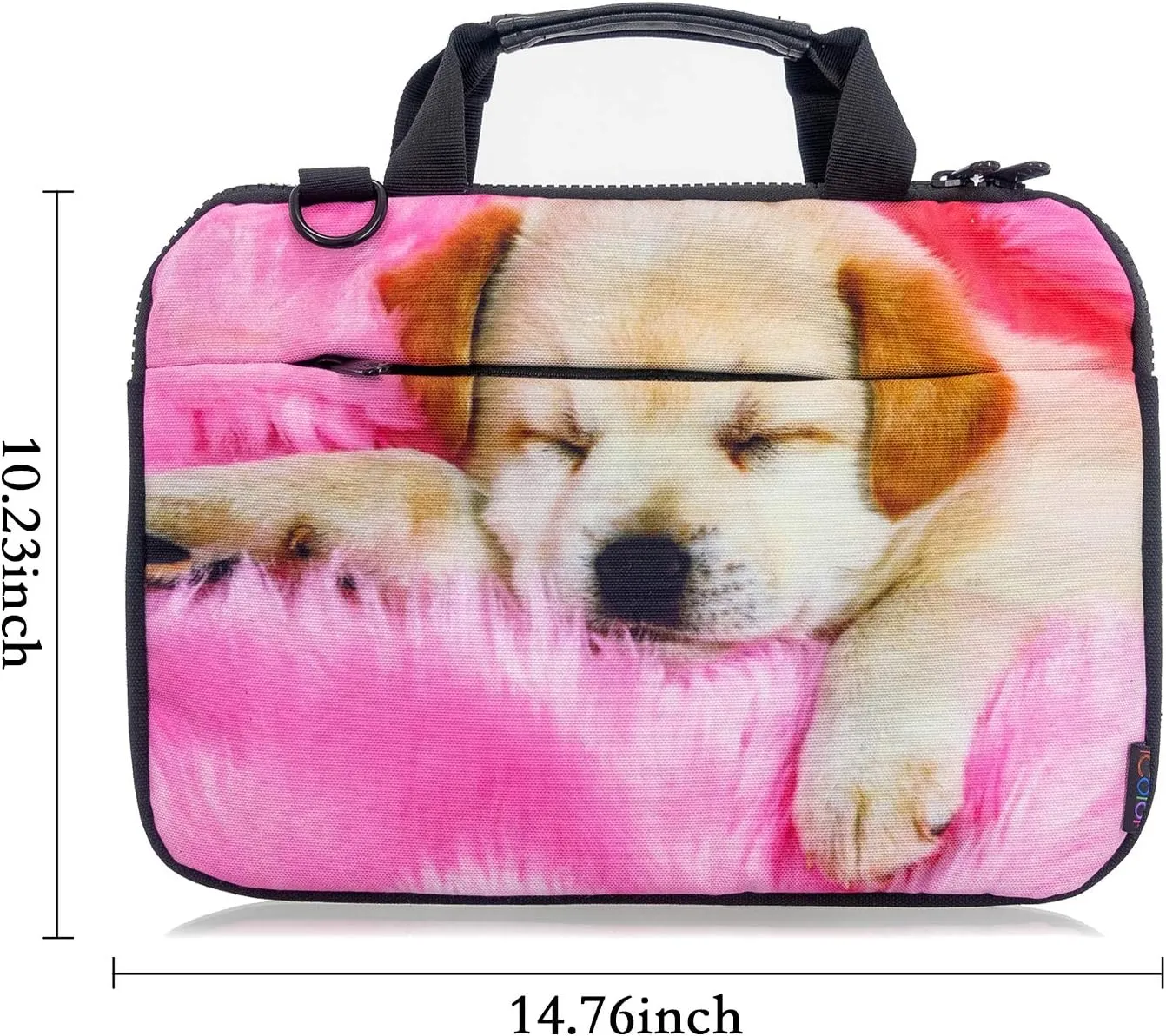 iColor Canvas Laptop Carrying Shoulder Sleeve Carrying Case Protective Bag Briefcase for 11.6 12 12.9 13 13.3 Inches Laptop Ultrabook Netbook (Csh-03)