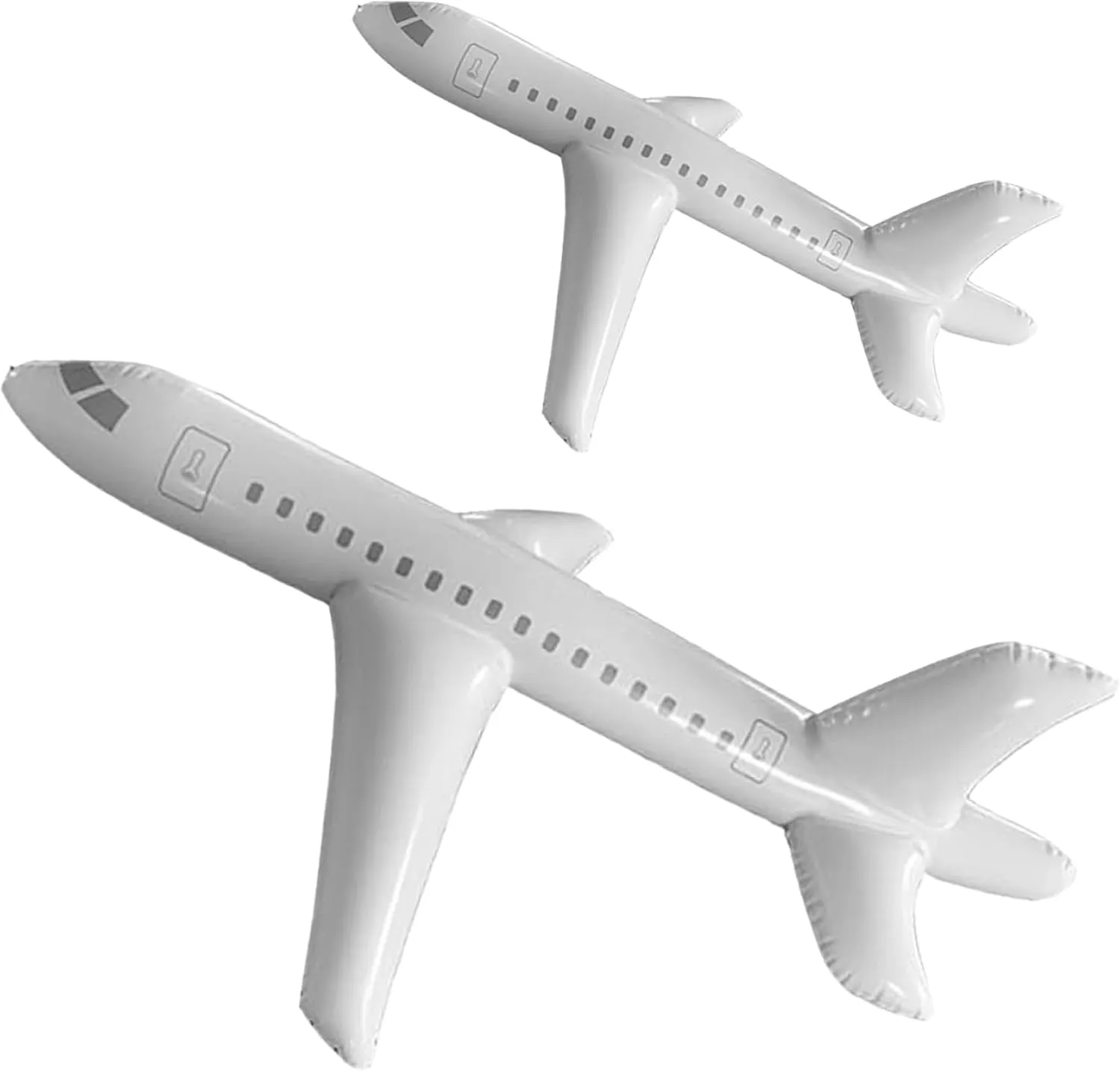 Inflatable Airplane for Kids Inflatable Plane Airplane Birthday Decorations Cartoon Planes 39.4inch/78.7inch Cute Cartoon Inflatable Aircraft Foldable White Indoor Outdoor Swimming Toy